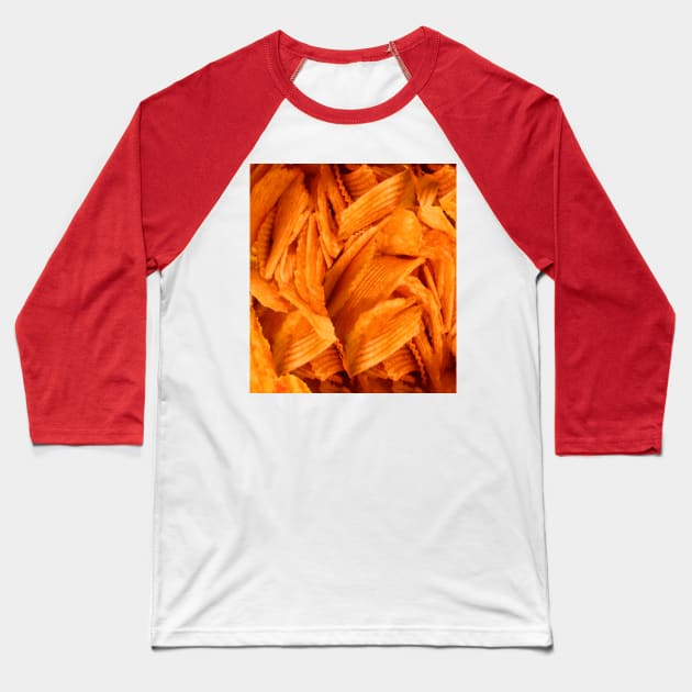 Chips cheese crunchy Baseball T-Shirt by Foodinasty